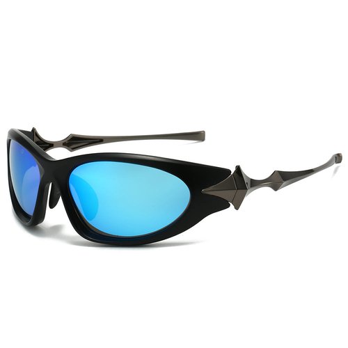 Cyberpunk Razor Shades – Futuristic Angular Techwear Glasses - Image 5