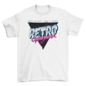 Retro Cyberpunk T-Shirt – Neon Synthwave Edition